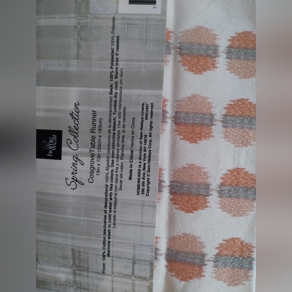 Homewear Spring Collection Cosgrove Table Runner - Picture 4 of 8